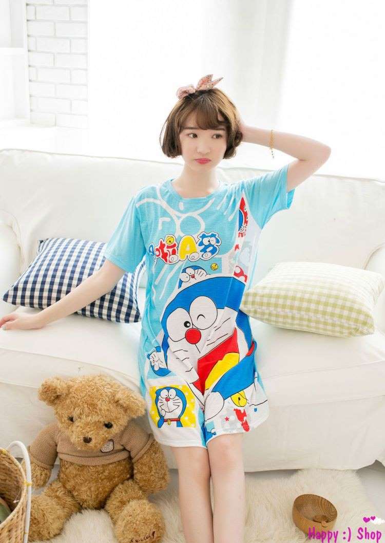 Set đồ Bộ Ngủ Nữ Pijama Hình Hello Kitty Quần đùi Vải Satin Lụa Hàng Vic   ANNSHOPVN
