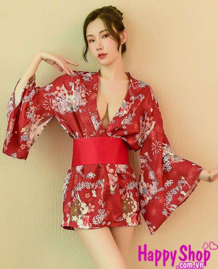 Áo khoác ngủ Kimono