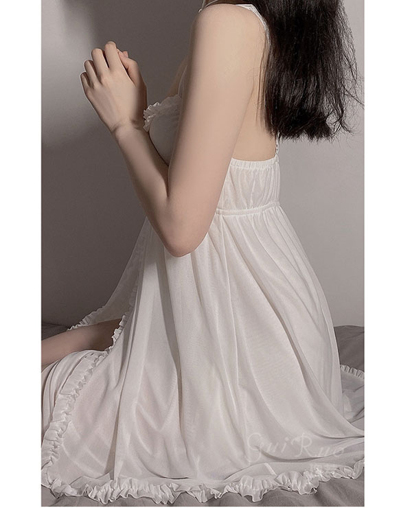 Váy ngủ tiểu thư [thun cao cấp] kiểu dài tay xinh xắn | Shopee Việt Nam