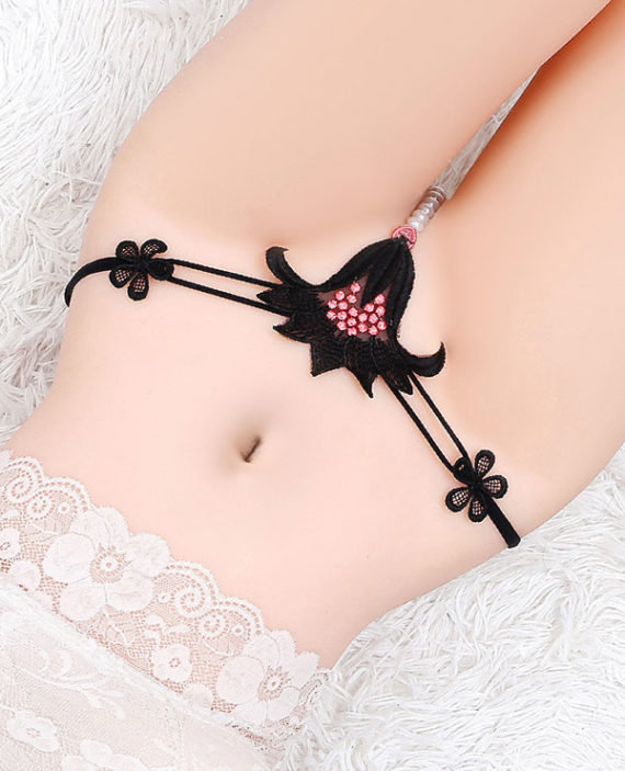 Quần Lọt Khe đính Chuỗi Ngọc Trai Sexy Dl760 Happyshop