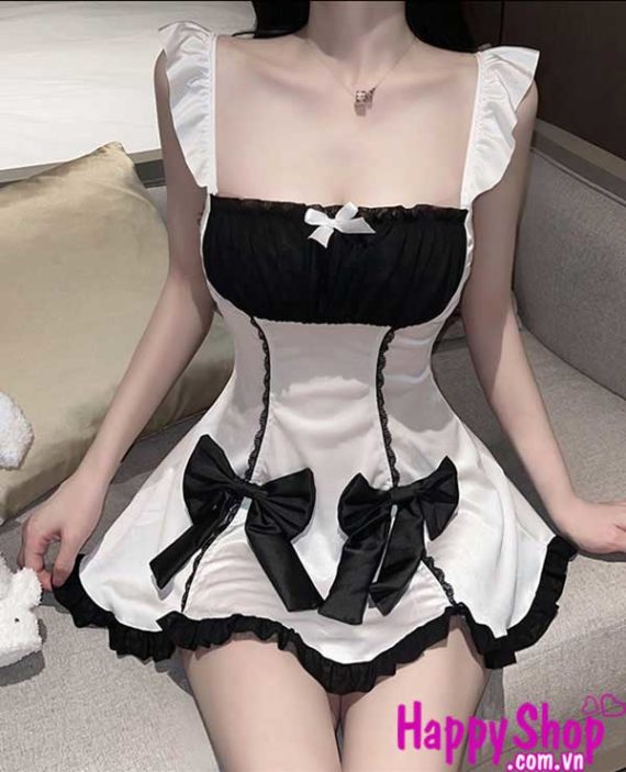 Maid cosplay, váy ngủ housemaid